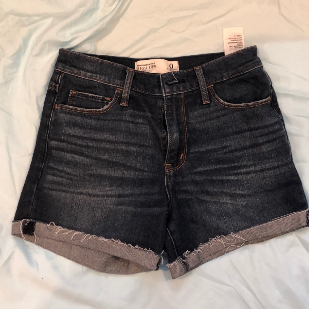 High rise Abercrombie Jean shorts